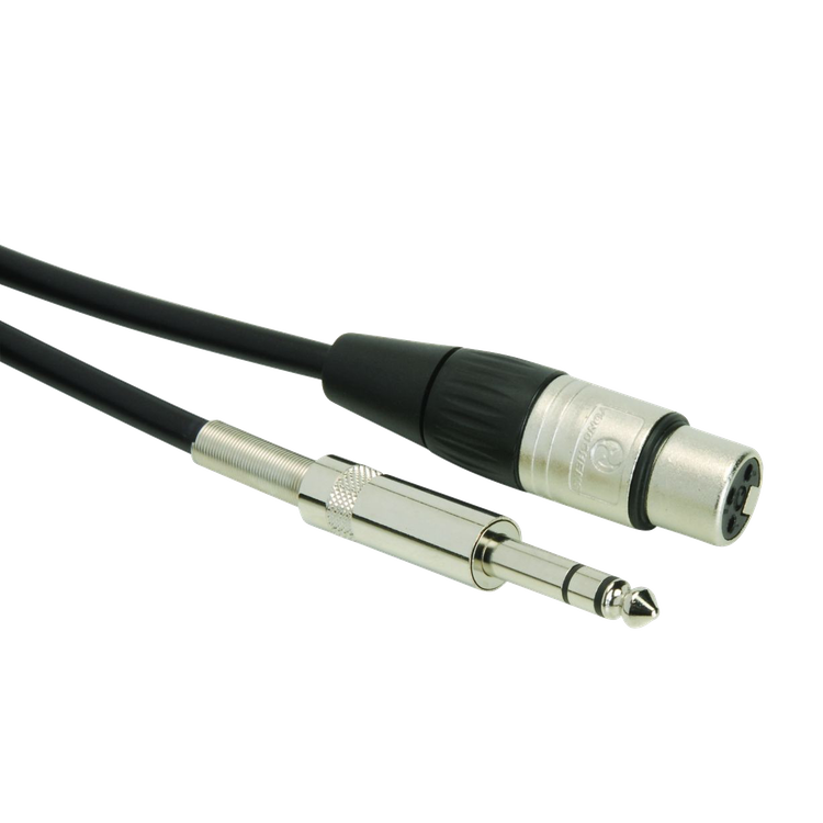 PCXF XLR 母頭 轉 6.3 TRS 訊號線