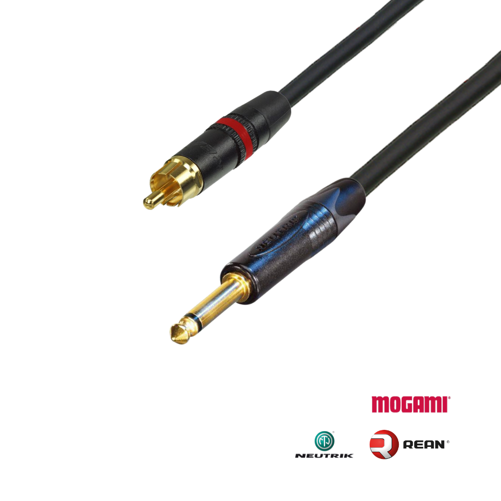 RCA-TS 專業手工導線（2524+Neutrik 樂器導線 音源線 鍍金）MG-R2524TS