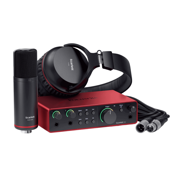 Scarlett 2i2 Studio 4th USB-C 錄音介面麥克風耳機套組 第四代