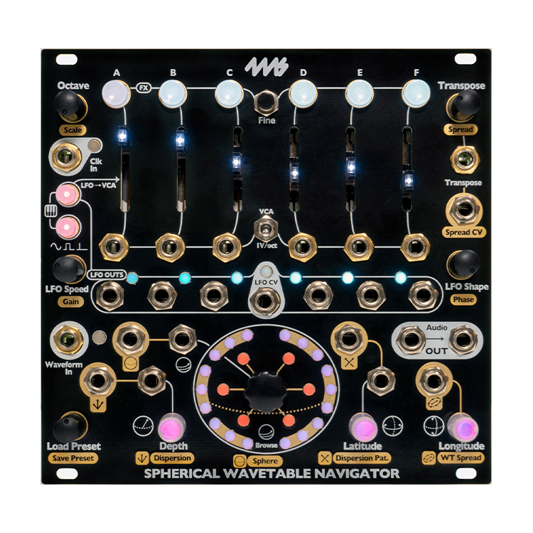 Spherical Wavetable Navigator (SWN) 模組化合成器