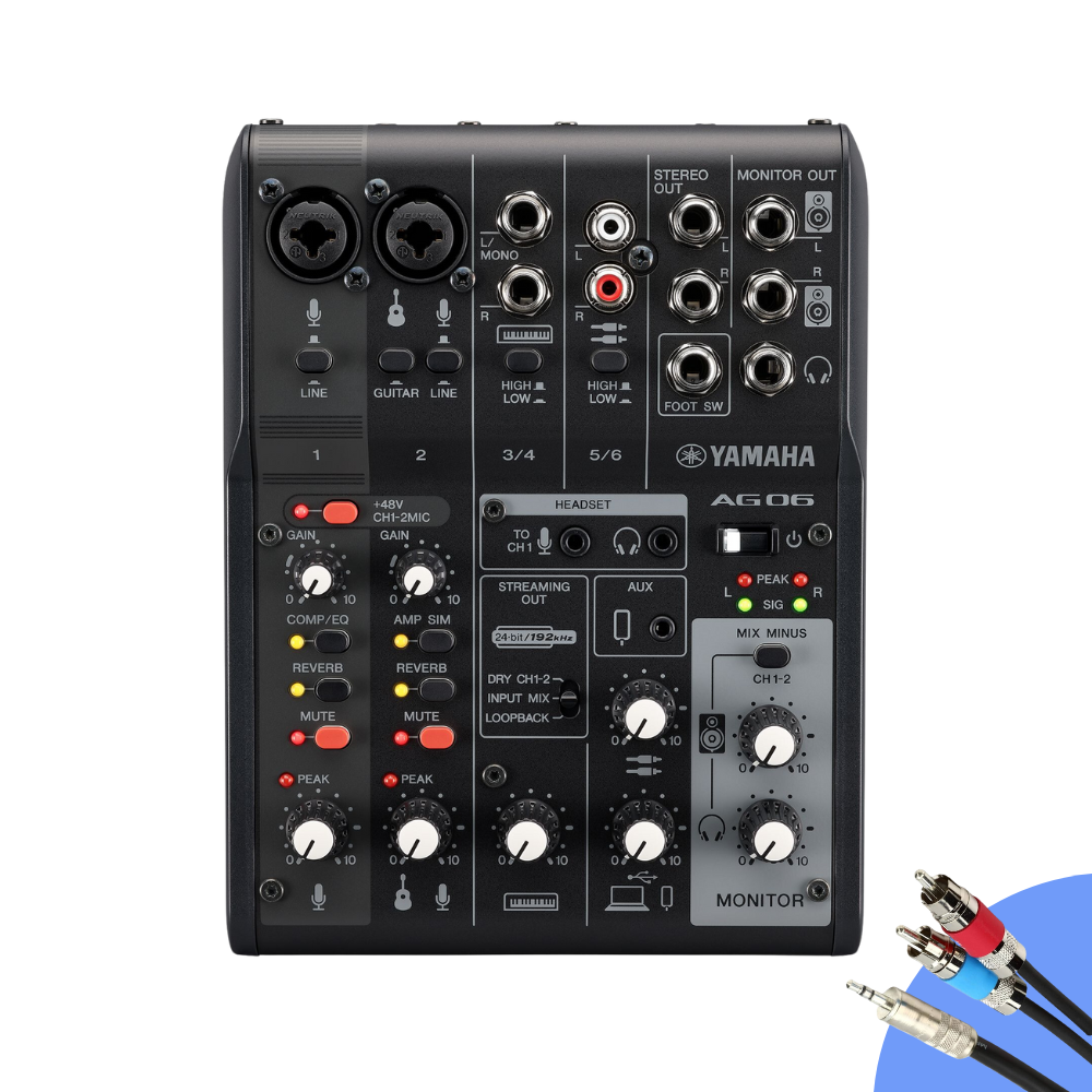 AG06 MKII 直播型錄音介面/混音器 MK2 黑色款 聲卡