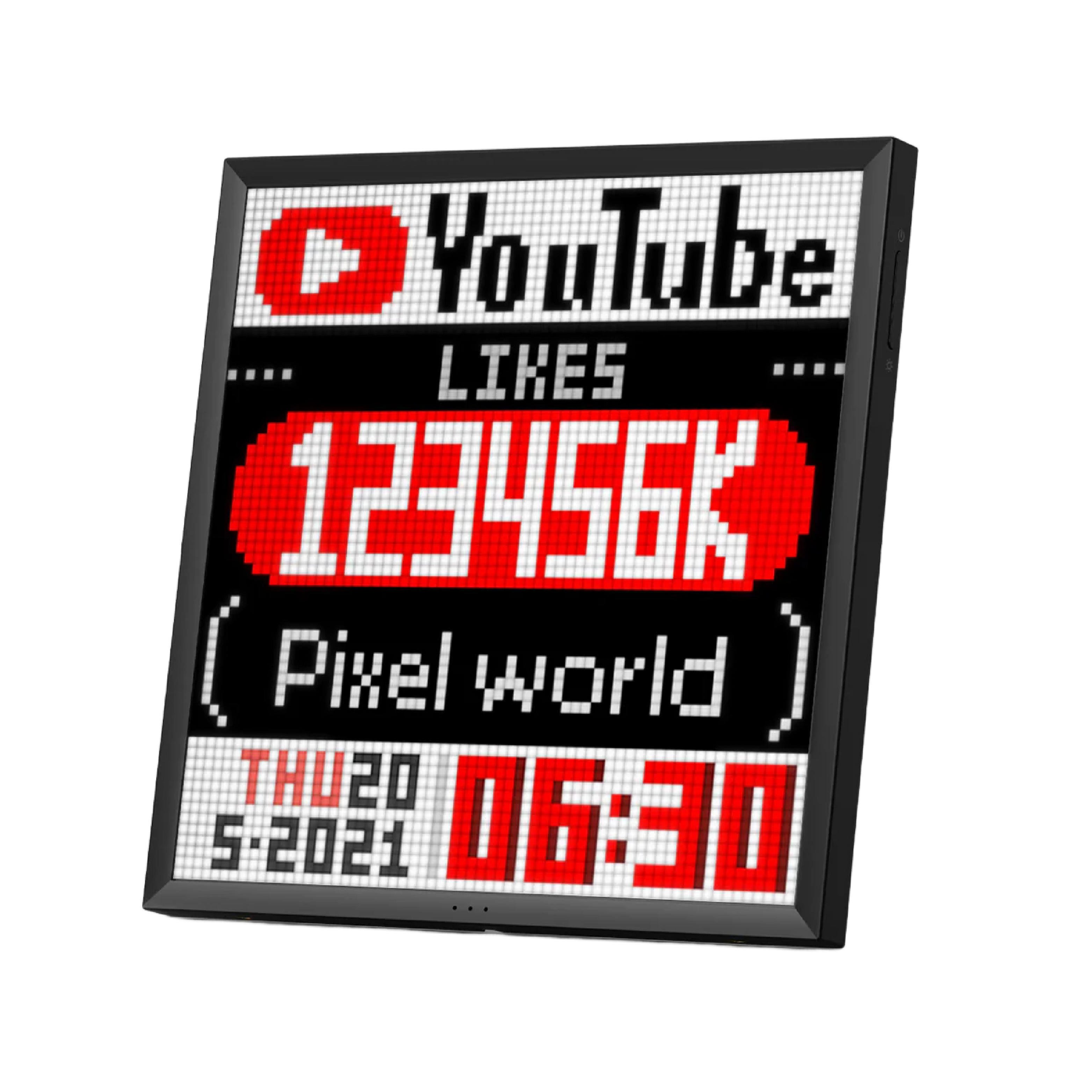 Pixoo Max 64 像素發光板 可接 WiFi 多媒體顯示器