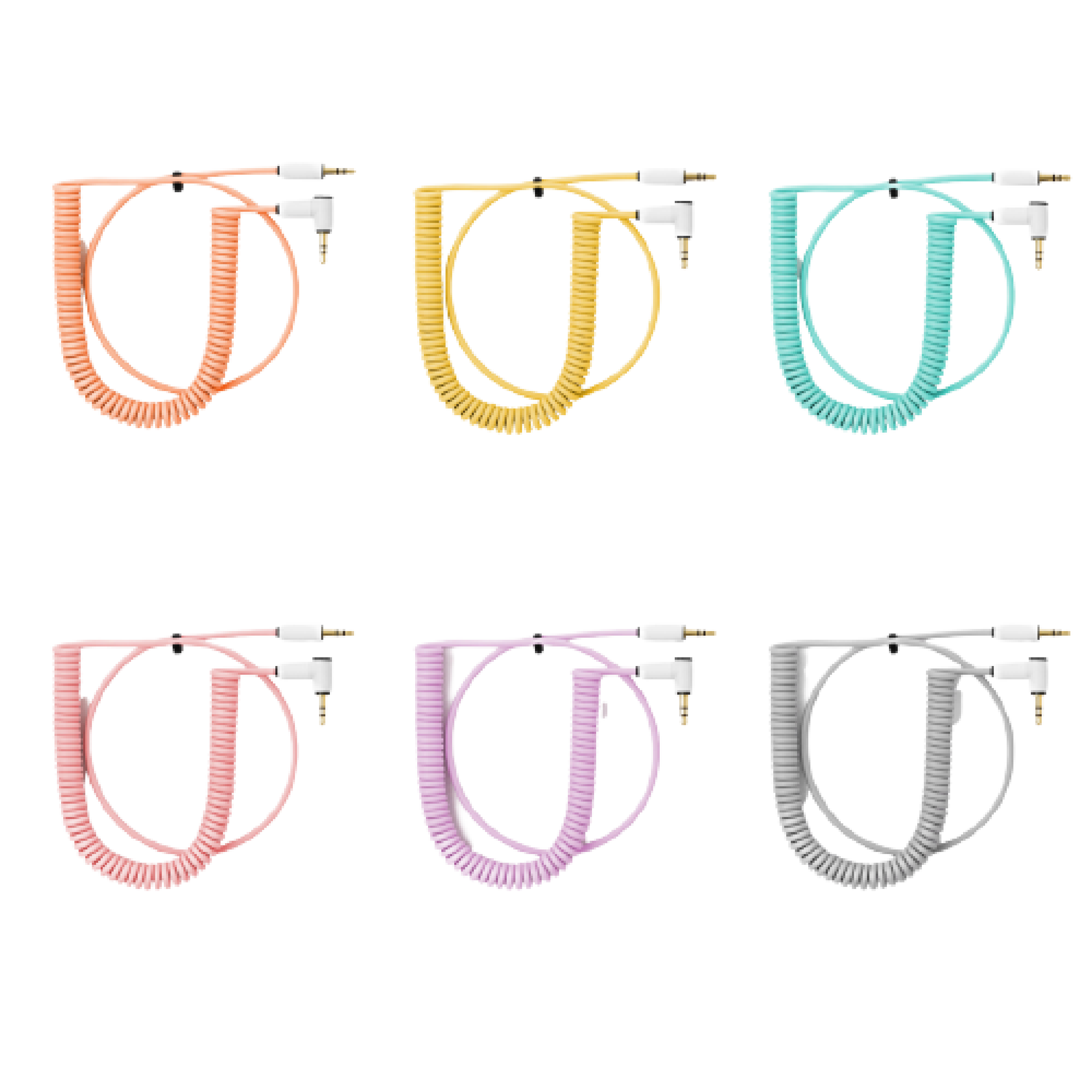 Candycords 3.5mm 對 3.5mm TRS 音源線 音訊線 捲線 單條 六色可選 ACV2