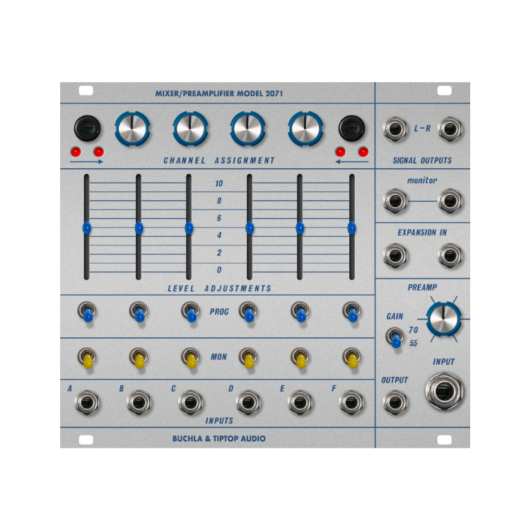 207t Mixer + Preamplifier Buchla x Tiptop Audio 系列模組化合成器