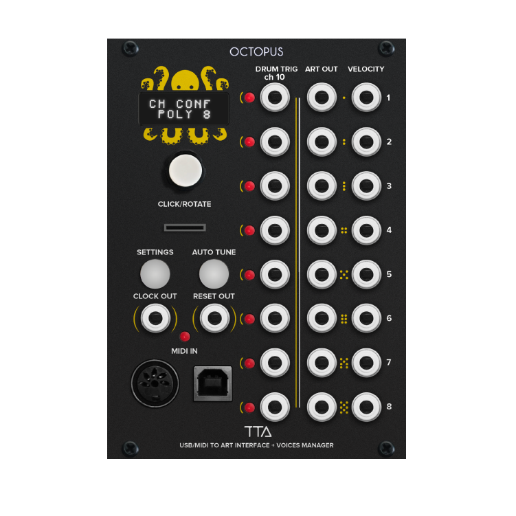 ART 系列 OCTOPUS MIDI To CV 模組化合成器