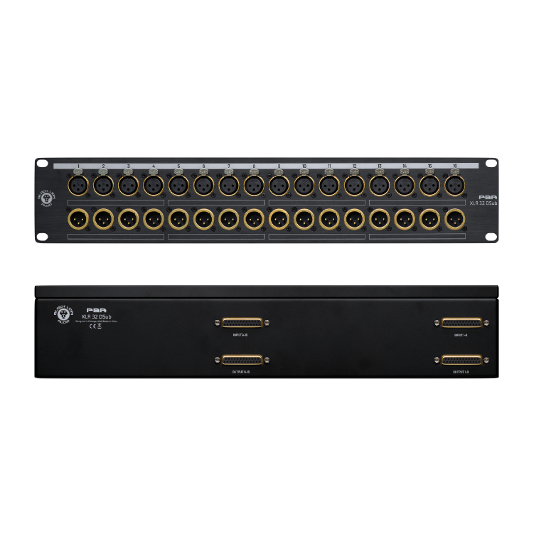 PBR XLR 32 DSub Patchbay 訊號分配板 TRS3 配線盒 配線機櫃