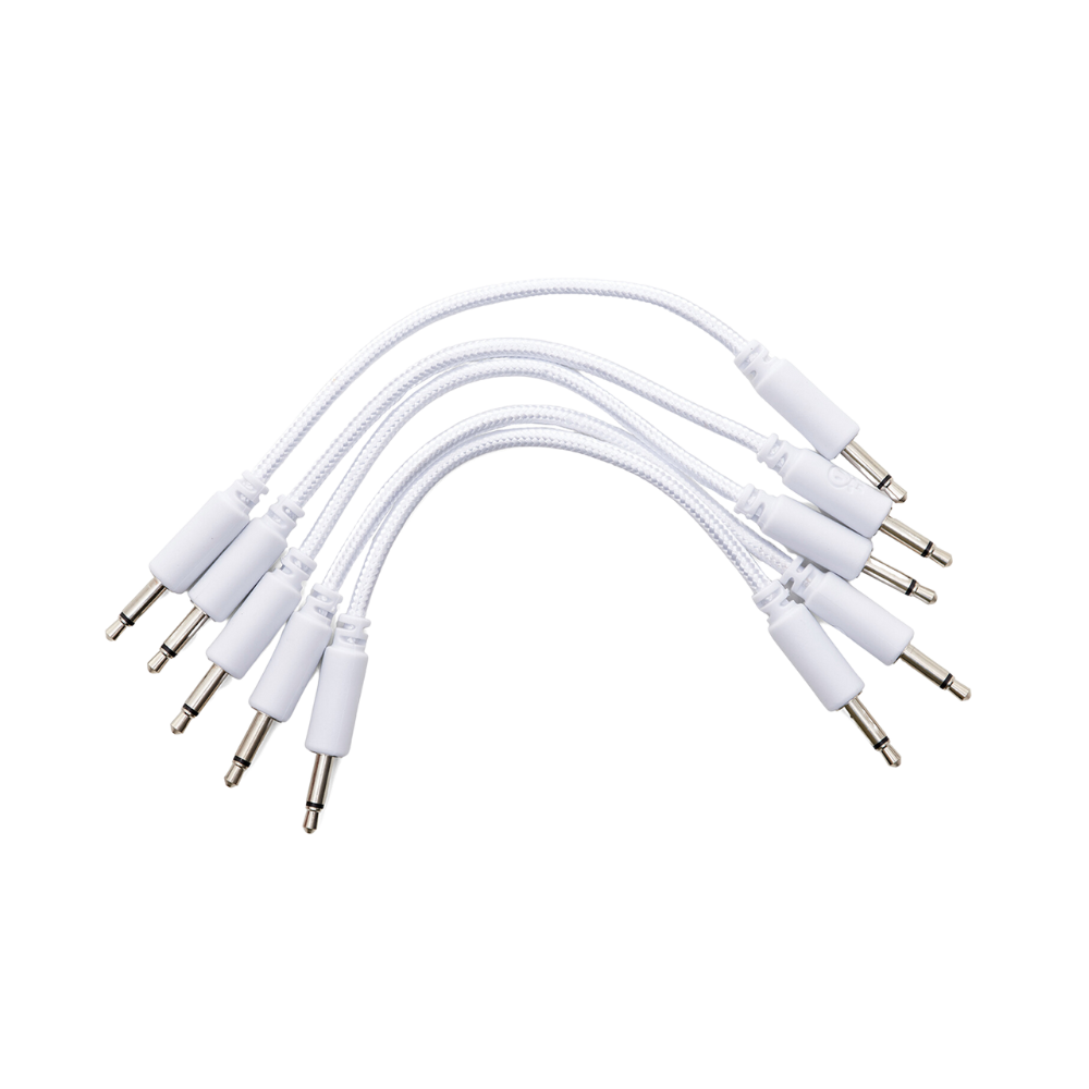 10CM Patch Cable 編織線 CV線 Eurorack 模組化合成器線材 一包五條