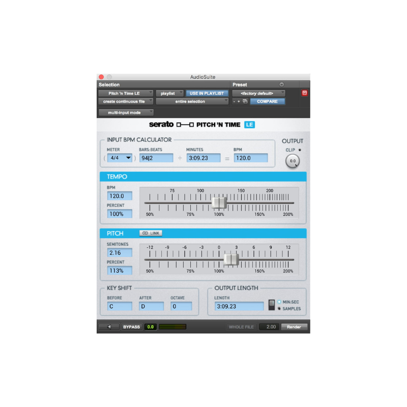 Pitch 'n Time LE 音高與速度轉換工具軟體 Plugin 標準版 (下載版)