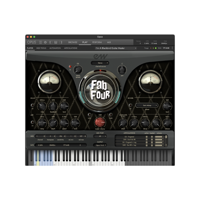 Fab Four 披頭四音色取樣音源 Plugin (下載版)