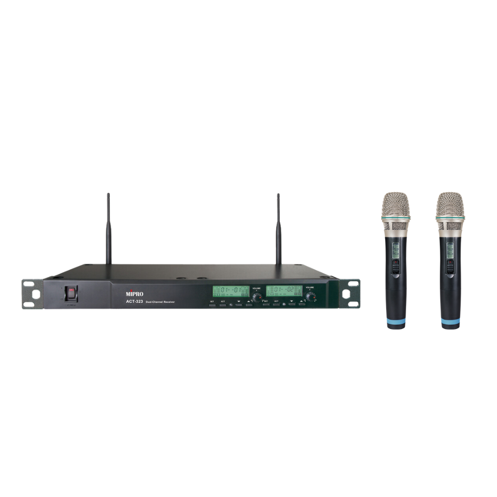 ACT-323 UHF 類比雙頻道接收機 32H 無線麥克風系統