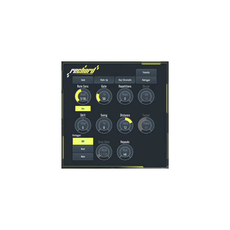 reChord: Arpeggiator 音符切換琶音器 Plugin (下載版)