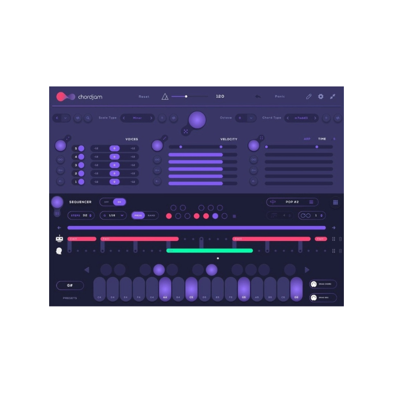 Chordjam 和弦生成工具 序列器軟體 Plugin (下載版)