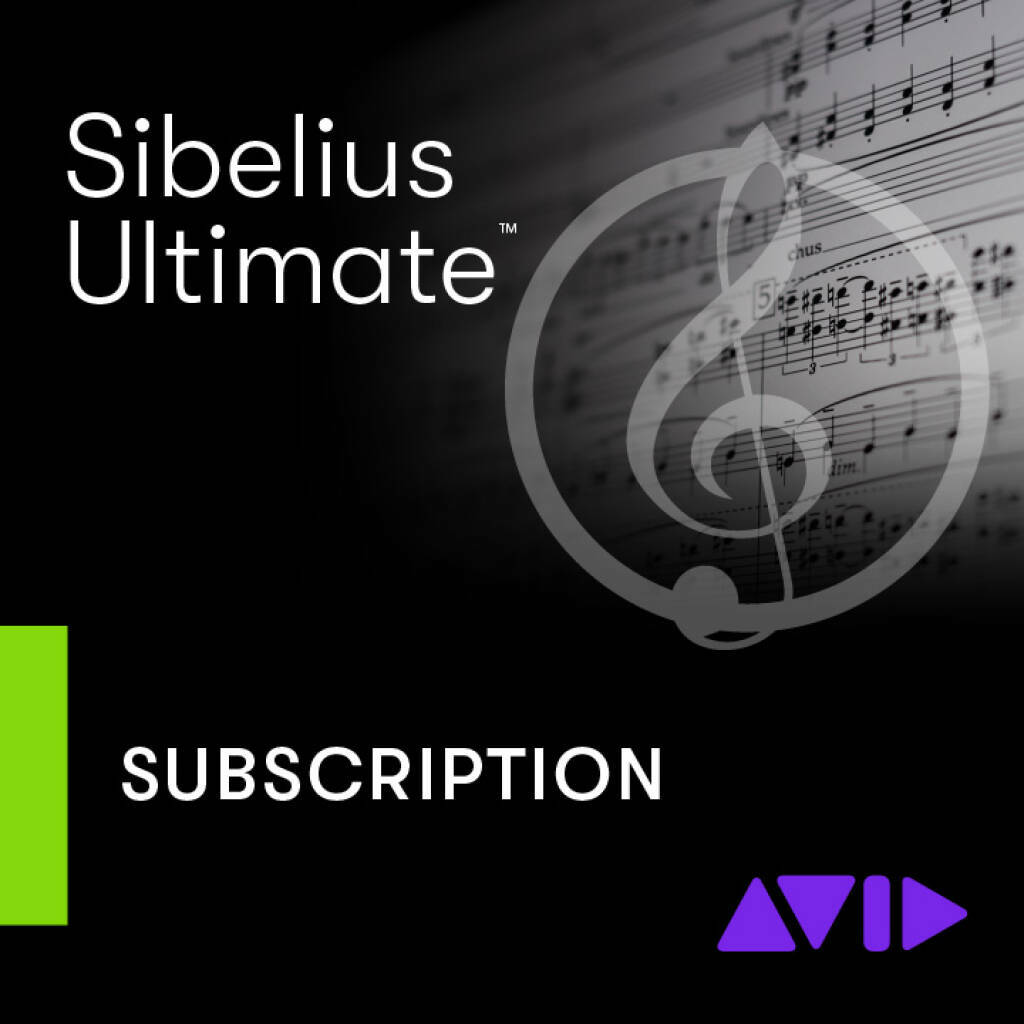 Sibelius Ultimate 樂譜製作軟體 新用戶一年期訂閱制 (下載版)