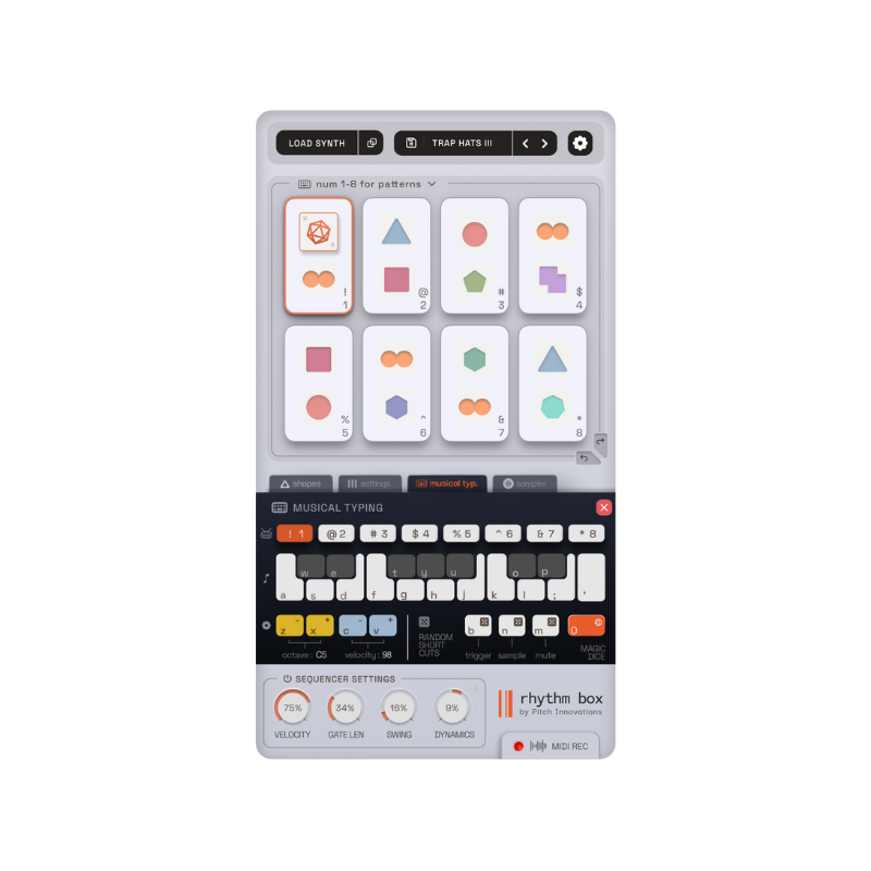 Rhythm Box 節奏序列生成 效果器 Plugin (下載版)