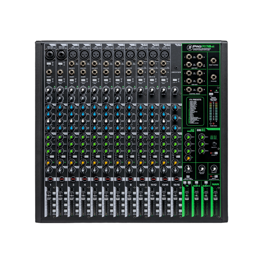 ProFX16v3 混音器 介面
