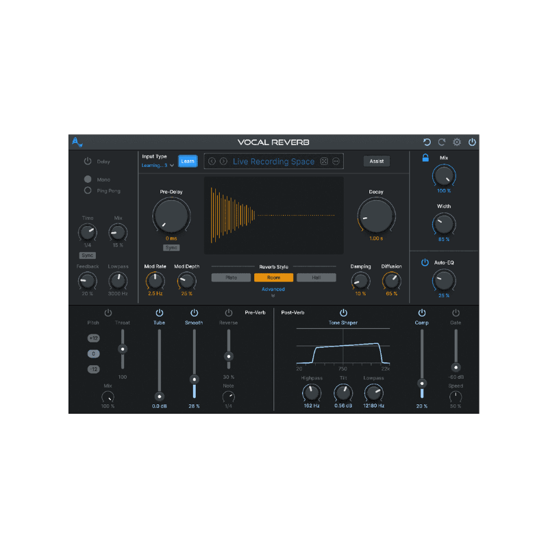 Auto-Tune Vocal Reverb 效果器 Plugin (下載版)