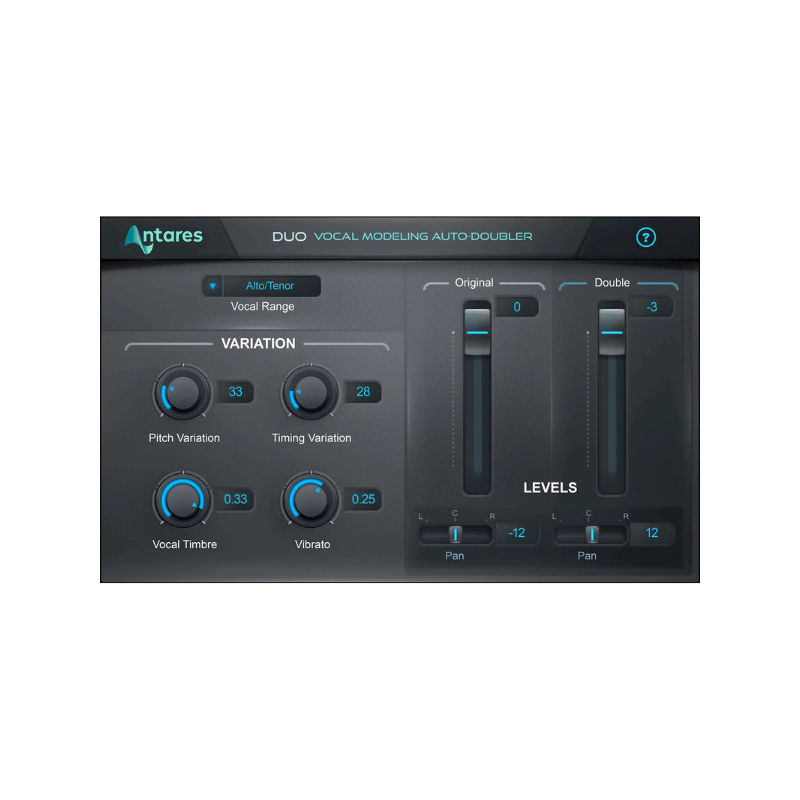 Auto-Tune Duo 人聲齊唱 疊聲 效果器 Plugin (下載版)