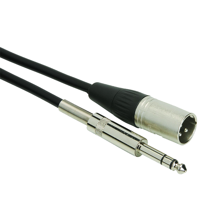 PCXM XLR 公頭 轉 6.3 TRS 訊號線